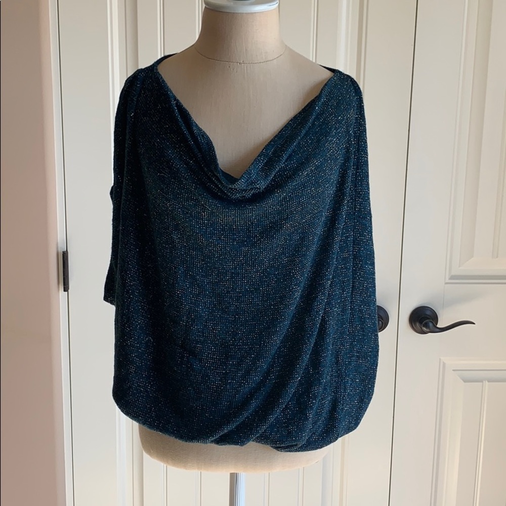 Ella Moss Teal Blouse Size Large
